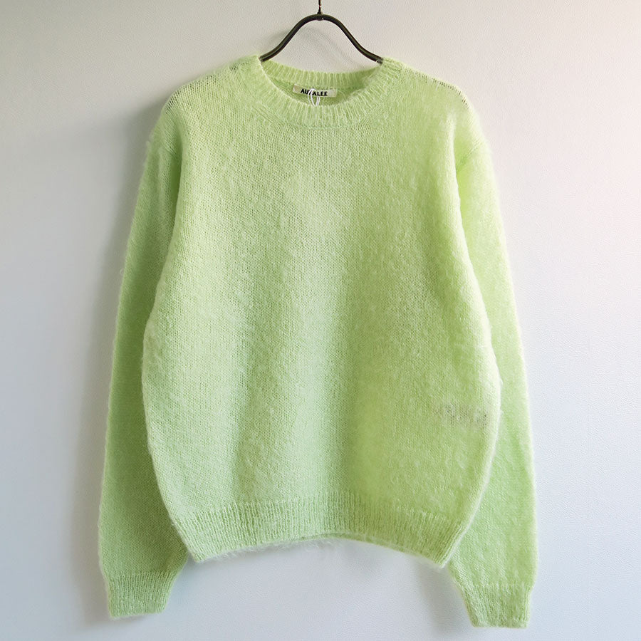 AURALEE/オーラリー】BRUSHED SUPER KID MOHAIR KNIT P/O A26AP04KMの