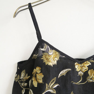 【ERIKOKATORI/エリコカトリ】<br>flower embroidery camisole <br>EK8-1-1