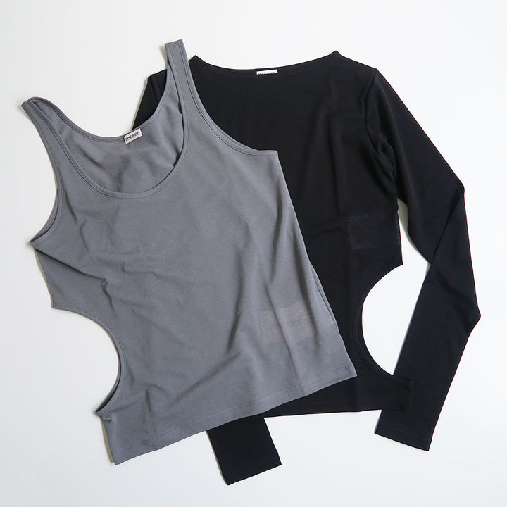 INSCRIRE/アンスクリア】Hemp Jersey Layered L/S Tee I25SS INSCRIRE/アンスクリア】Hemp Jersey Layered L/S Tee I25SS