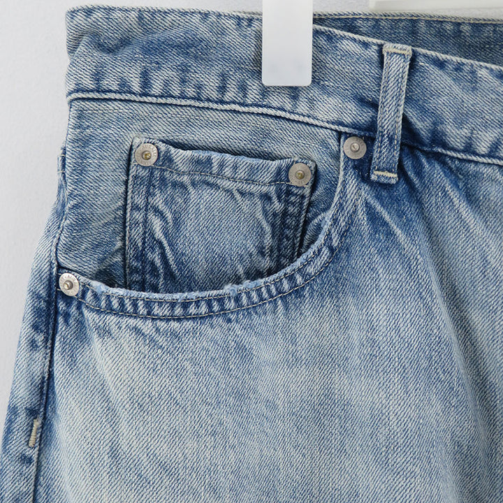 AURALEE/オーラリー】FADED SELVEDGE LIGHT DENIM WIDE PANTS