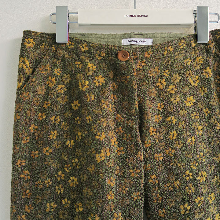 FUMIKA UCHIDA/フミカウチダ】Boucle Jacquard Low-waist Trousers Y