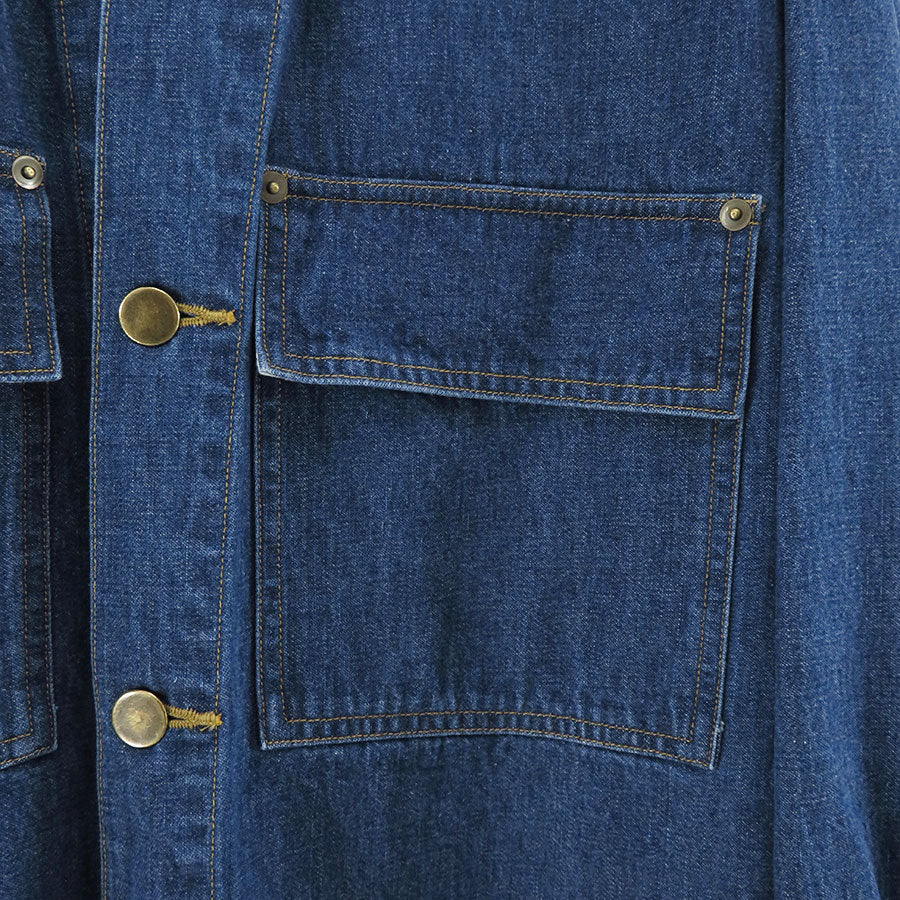 【AURALEE/オーラリー】<br>SELVEDGE LIGHT OZ DENIM SHIRT <br>A25SS01SD