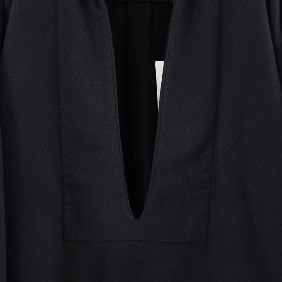 【KANEMASA PHIL./カネマサフィル】<br>36G Needle Punch Vneck Smog <br>KM25A-008