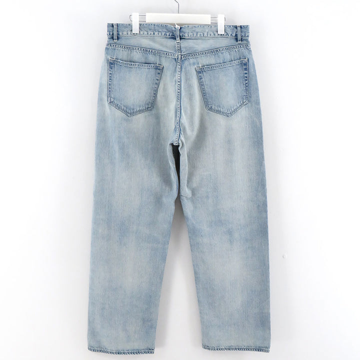AURALEE/オーラリー】FADED SELVEDGE LIGHT DENIM WIDE PANTS