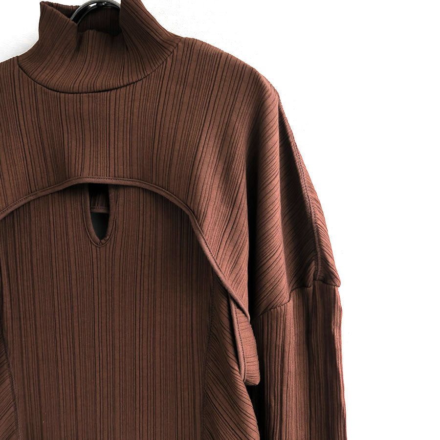 【Mame Kurogouchi/マメ】<br>Random Ribbed Organic Cotton 2 way Dress <br>MM23PF-JS725