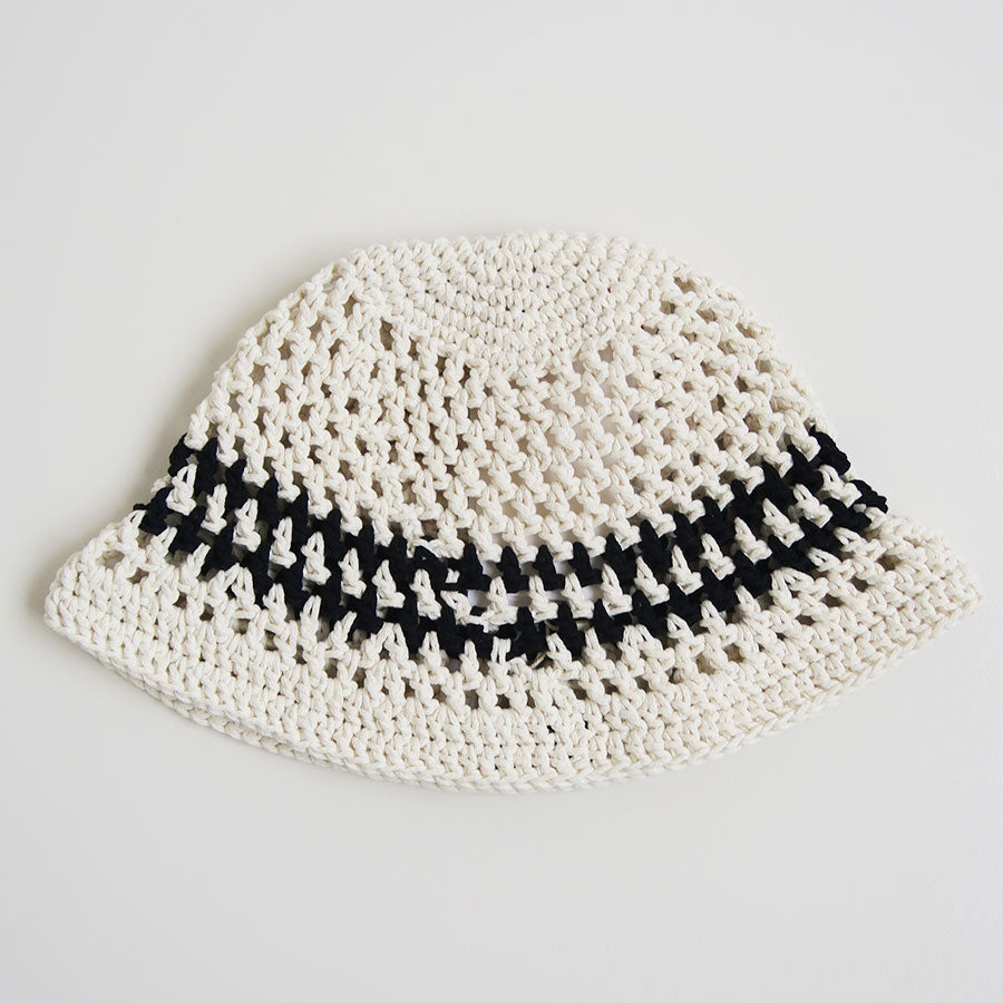 【Kijun/キジュン】<br>Crochet Bucket Hat UNISEX <br>24PSU502