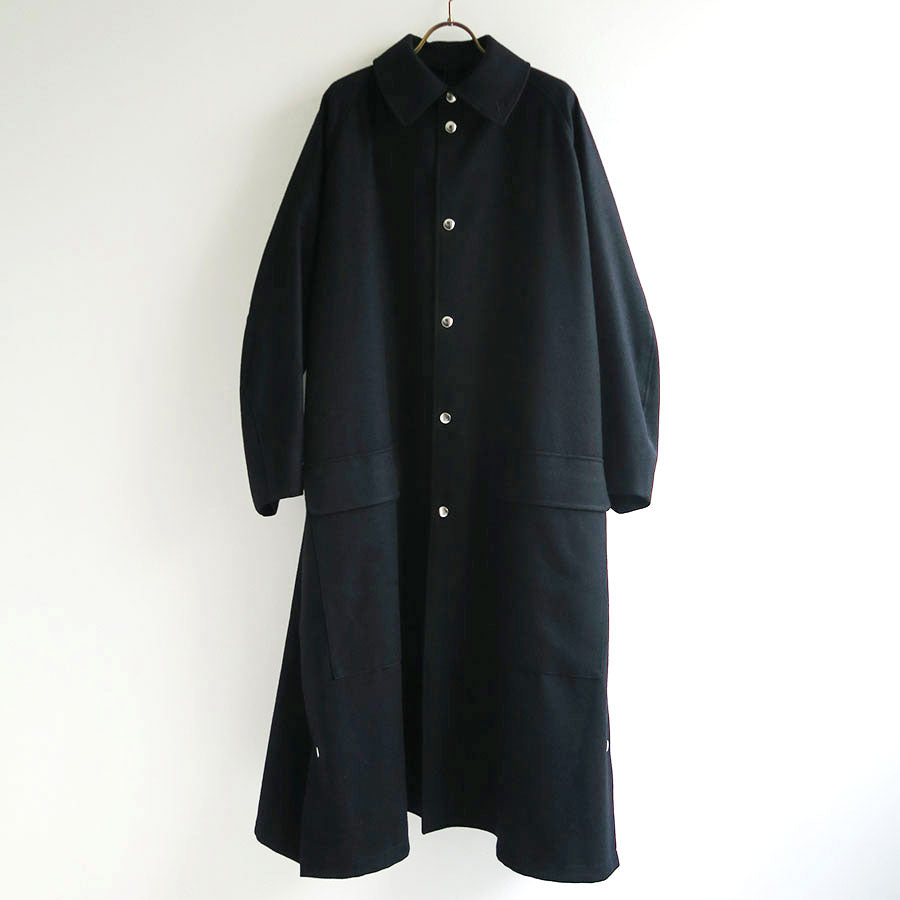 【THE RERACS/ザ・リラクス】<br>RERACS HOODED BAL COLLAR COAT <br>23FW-RECT-373L-J