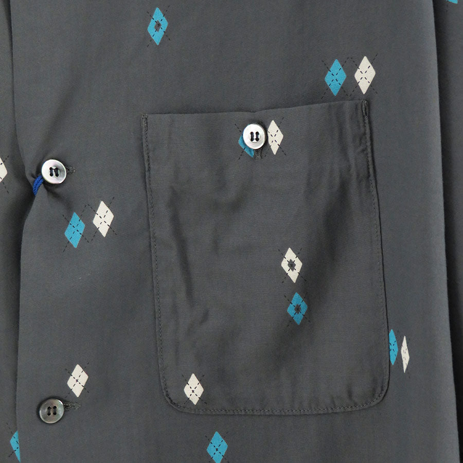 UNLIENS シャツ Unlikely/アンライクリー】Unlikely Rayon Shirts S/S Argyle U26S-01