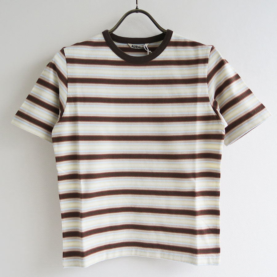 AURALEE/オーラリー】GRADIENT STRIPE JERSEY TEE A26ST04GJの通販