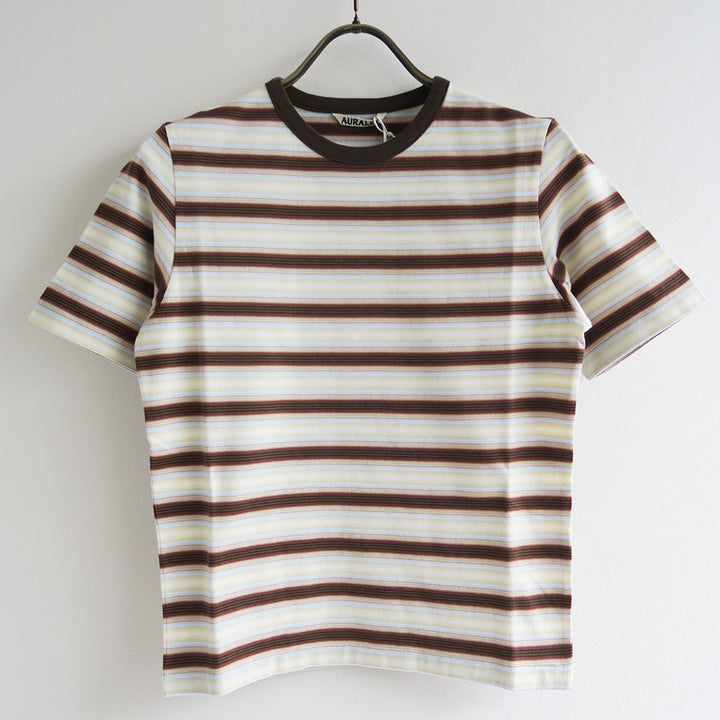 AURALEE/オーラリー】GRADIENT STRIPE JERSEY TEE A26ST04GJの通販