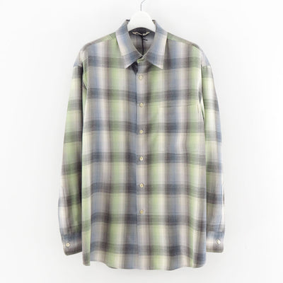 【9/19からポイント10%還元】<br>【AURALEE/オーラリー】<br>SUPER LIGHT WOOL CHECK SHIRT <br>A25AS01LC