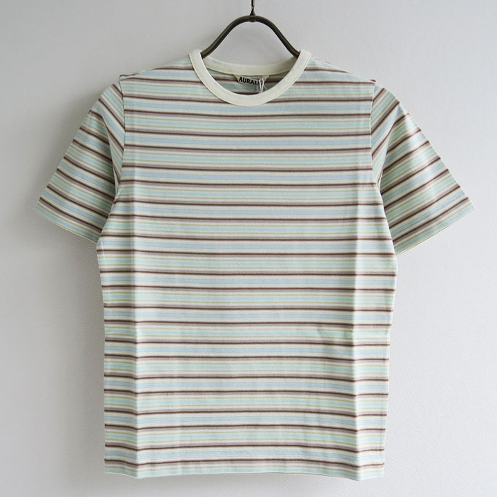 AURALEE/オーラリー】GRADIENT STRIPE JERSEY TEE A26ST04GJの通販