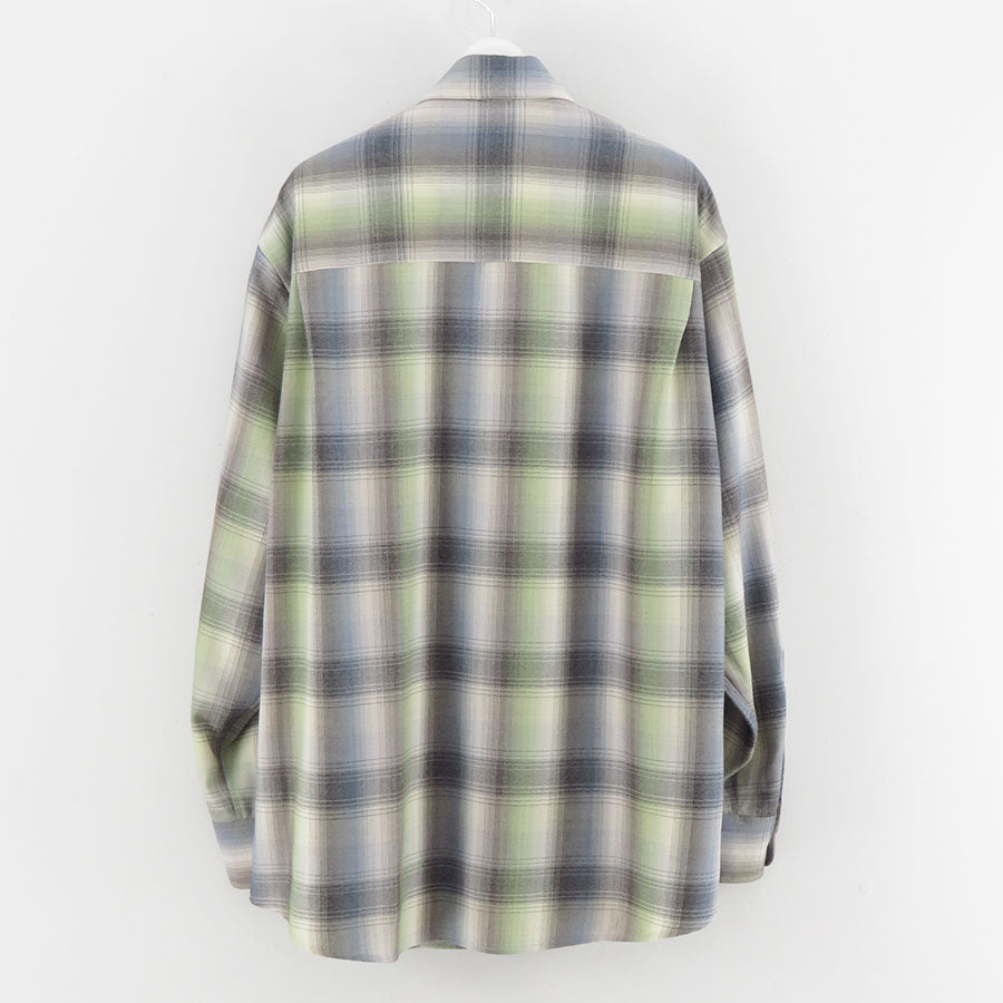 【9/19からポイント10%還元】<br>【AURALEE/オーラリー】<br>SUPER LIGHT WOOL CHECK SHIRT <br>A25AS01LC