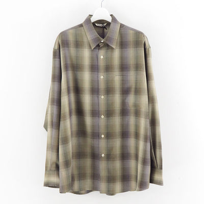 【9/19からポイント10%還元】<br>【AURALEE/オーラリー】<br>SUPER LIGHT WOOL CHECK SHIRT <br>A25AS01LC