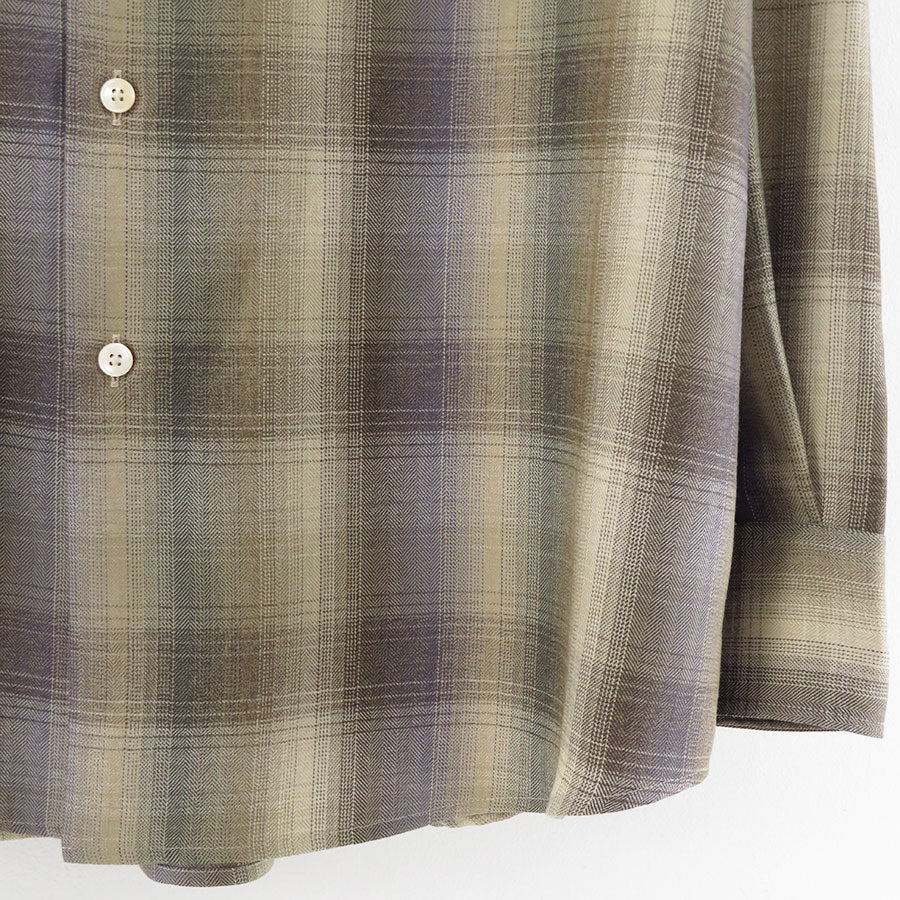 【9/19からポイント10%還元】<br>【AURALEE/オーラリー】<br>SUPER LIGHT WOOL CHECK SHIRT <br>A25AS01LC