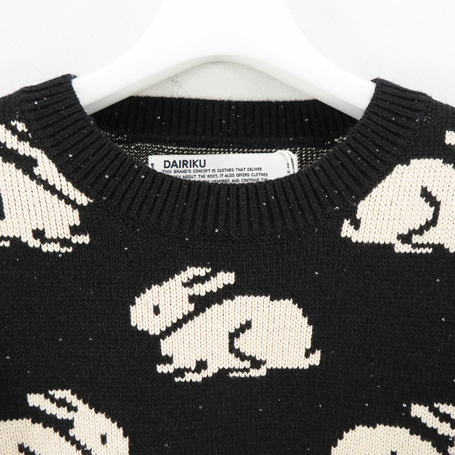 【DAIRIKU/ダイリク】<br>"Rabbit" Tite Pullover Knit <br>24AWK-5