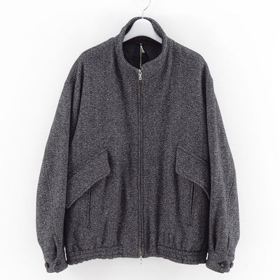【ULTERIOR/アルテリア】<br>WOOL SILK KERSEY ZIP UP JKT <br>UBS47-KC206-B