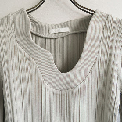 【KANAKO SAKAI/カナコサカイ】<br>RIBBED-KNIT TOP <br>KS2302082