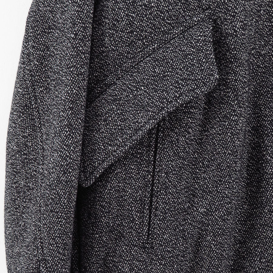 【ULTERIOR/アルテリア】<br>WOOL SILK KERSEY ZIP UP JKT <br>UBS47-KC206-B