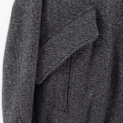 【ULTERIOR/アルテリア】<br>WOOL SILK KERSEY ZIP UP JKT <br>UBS47-KC206-B