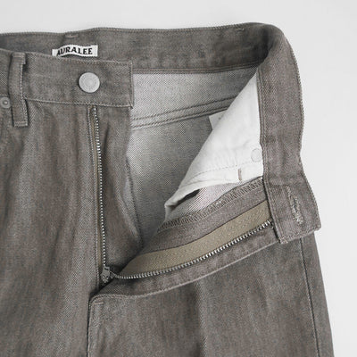 【AURALEE/オーラリー】<br>HARD TWIST BROWN DENIM 5P PANTS <br>A23AP02MD