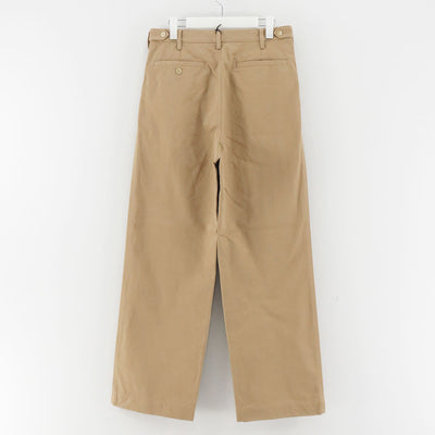 【AURALEE/オーラリー】<br>WASHED FINX CHINO ONE-TUCK PANTS <br>A25SP02FC