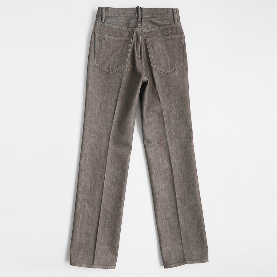 【AURALEE/オーラリー】<br>HARD TWIST BROWN DENIM 5P PANTS <br>A23AP02MD