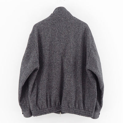 【ULTERIOR/アルテリア】<br>WOOL SILK KERSEY ZIP UP JKT <br>UBS47-KC206-B