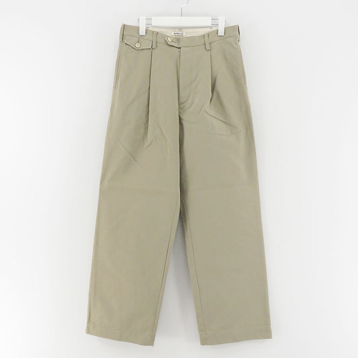 AURALEE/オーラリー】WASHED FINX CHINO ONE-TUCK PANTS