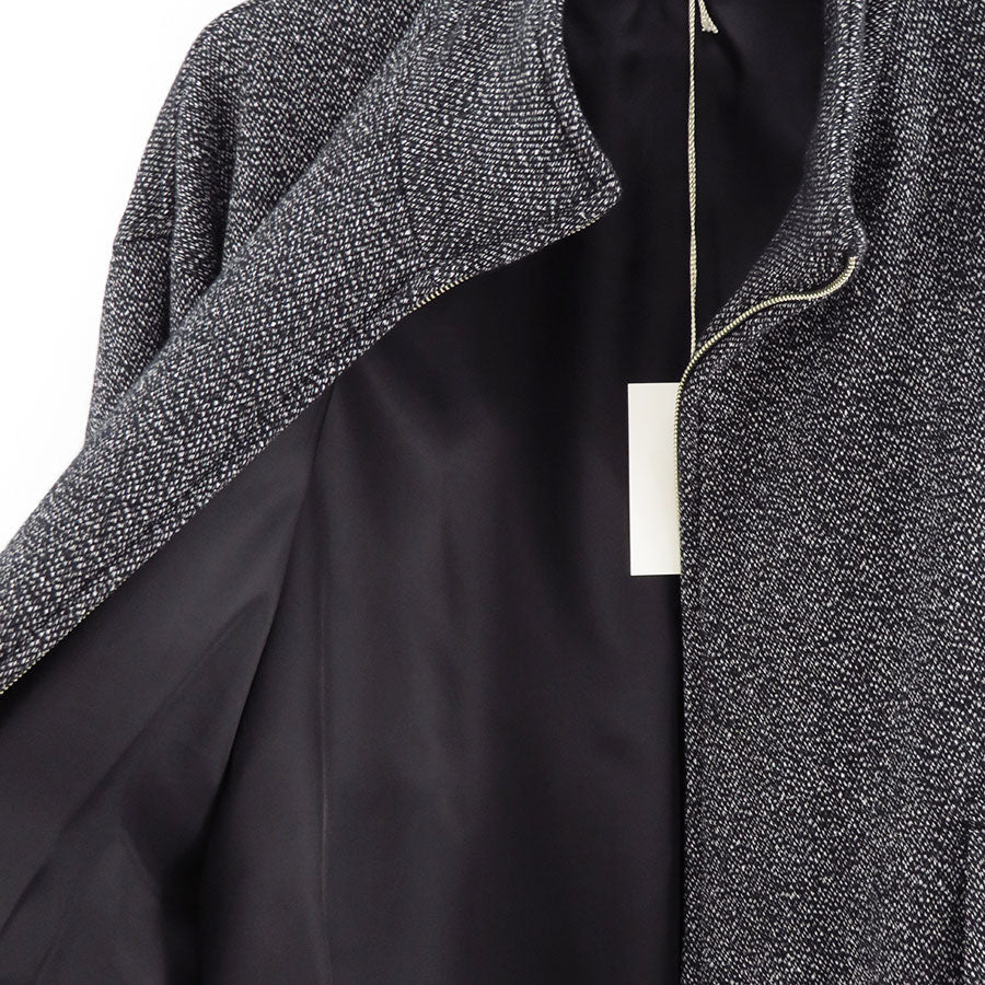 【ULTERIOR/アルテリア】<br>WOOL SILK KERSEY ZIP UP JKT <br>UBS47-KC206-B
