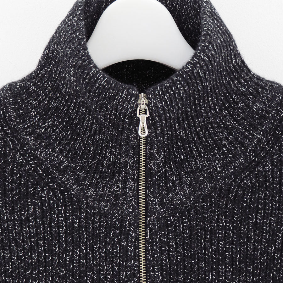 ULTERIOR 25AW メランジリブドライバーズニット　アルテリア ULTERIOR/アルテリア】W/C MEALANGE RIB DRIVERS KNIT UKW28-KC221の