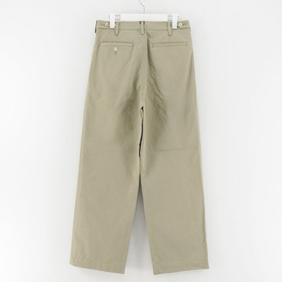 【AURALEE/オーラリー】<br>WASHED FINX CHINO ONE-TUCK PANTS <br>A25SP02FC