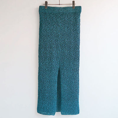 【KANAKO SAKAI/カナコサカイ】<br>KAMON KNITTED SKIRT <br>KS2302085