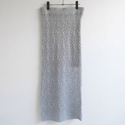 【KANAKO SAKAI/カナコサカイ】<br>KAMON KNITTED SKIRT <br>KS2302085