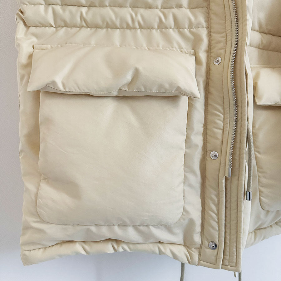 【AURALEE/オーラリー】<br>FINX POLYESTER CHAMBRAY DOWN COAT <br>A23AC04FP