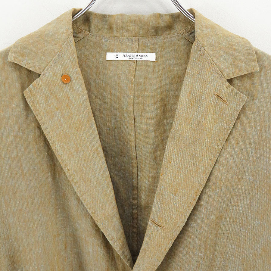 MAATEE&SONS/マーティーアンドサンズ】折って折ってJACKET LINENSILK