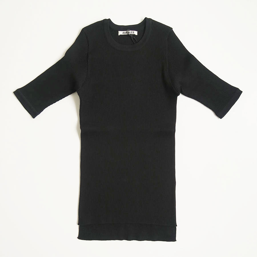 AURALEE/オーラリー】GIZA HIGH GAUGE RIB KNIT TEE A00T02HRの通販 「ONENESS ONLINE  STORE」