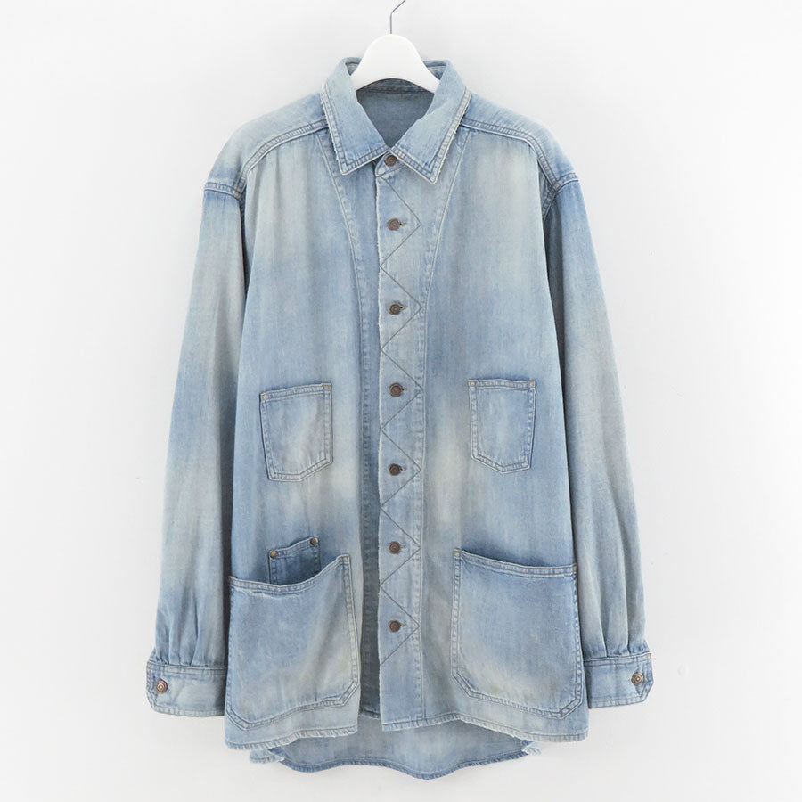 【MAATEE&SONS/マーティーアンドサンズ】<br>DENIM SHIRTS COVERALL <br>MT5303-0913