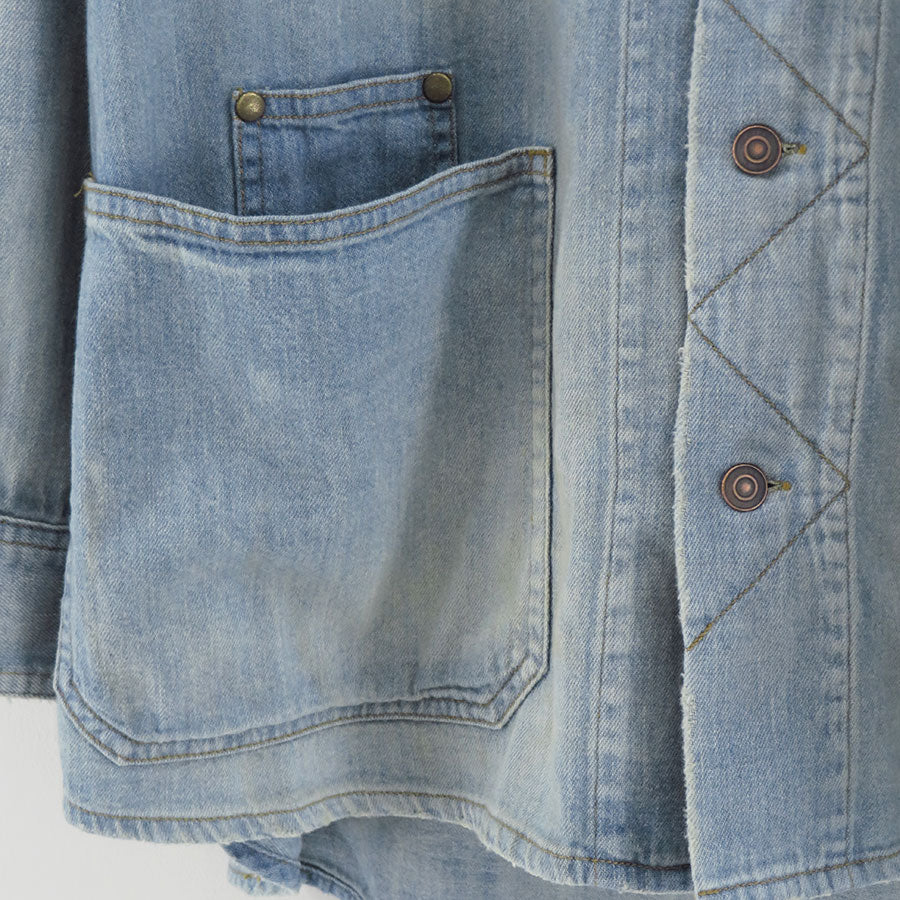 【MAATEE&SONS/マーティーアンドサンズ】<br>DENIM SHIRTS COVERALL <br>MT5303-0913