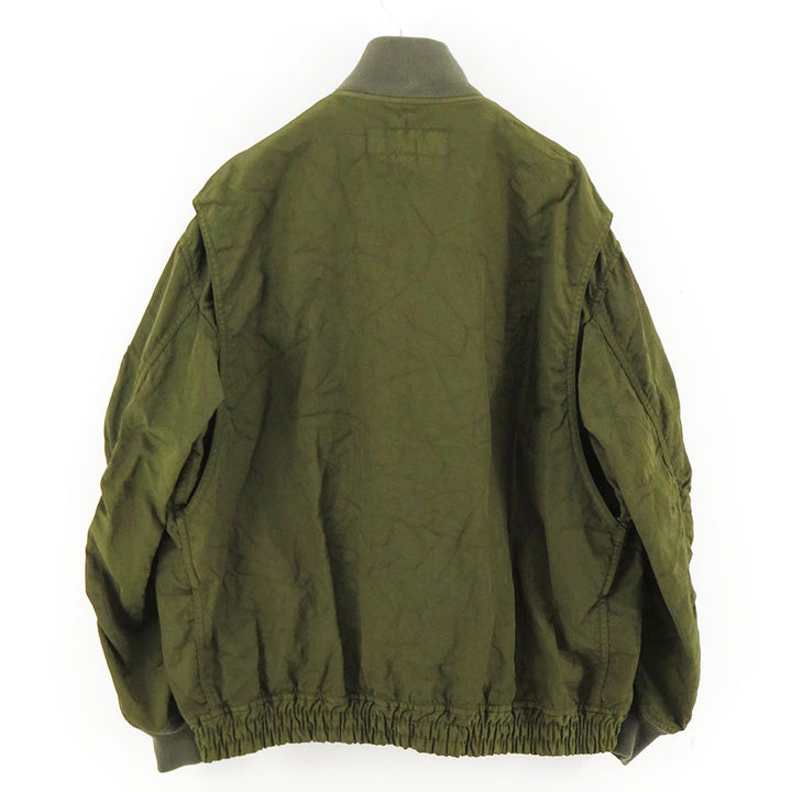 トリコムデギャルソン　ミリタリージャケット カーキ　Sサイズ　ビンテージ COMME des GARCONS HOMME/コムデギャルソンオム】ナイロンムライツイル