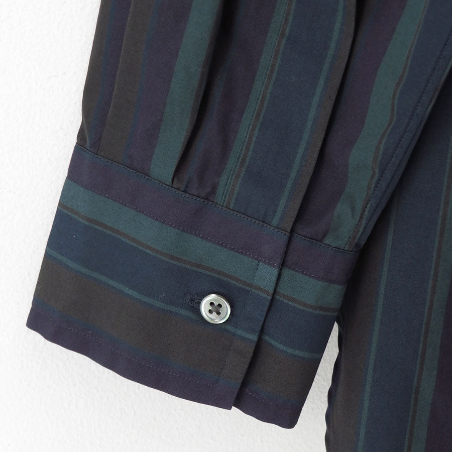 【HEUGN/ユーゲン】<br>"Alan" OverDye Stripe <br>SHIRT0128