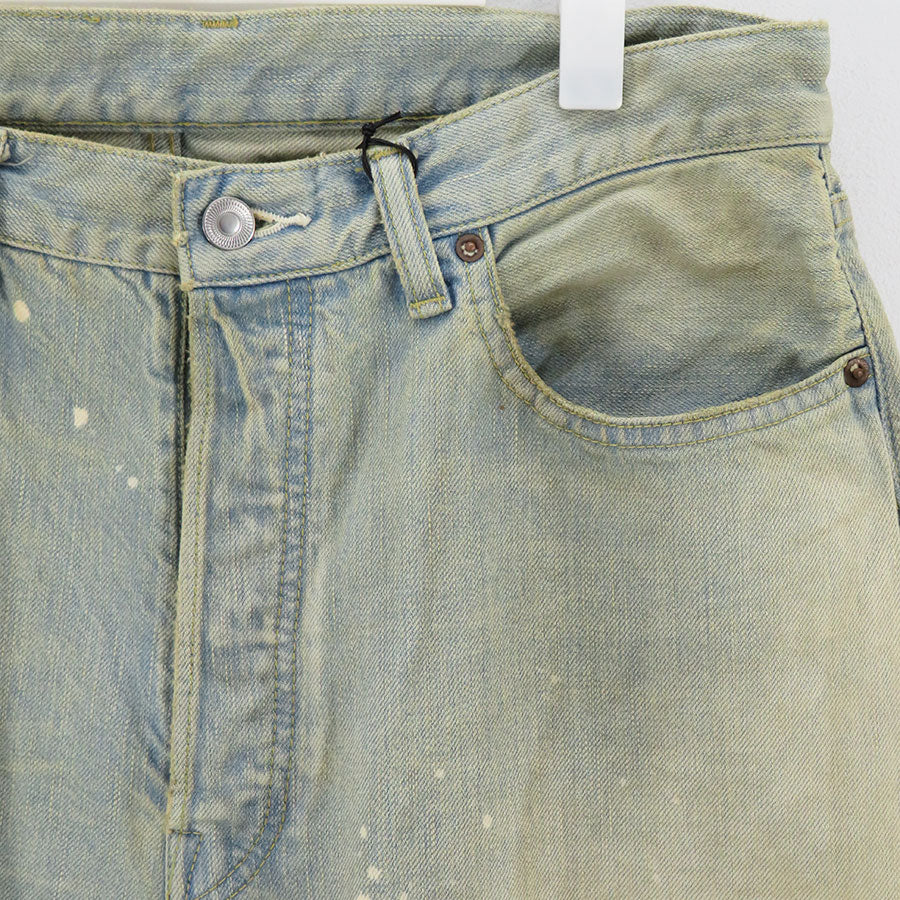 【A.PRESSE/アプレッセ】, Washed Denim Wide Pants , 24AAP-04-18H