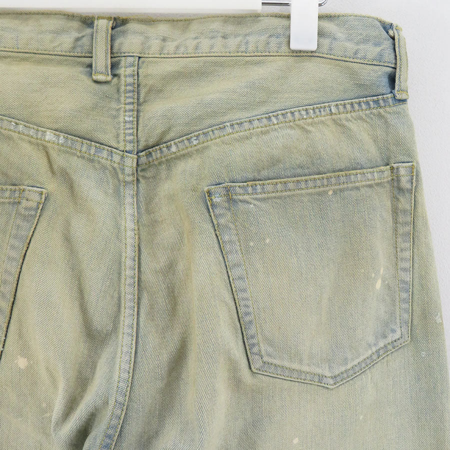 【A.PRESSE/アプレッセ】<br>Washed Denim Wide Pants <br>24AAP-04-18H
