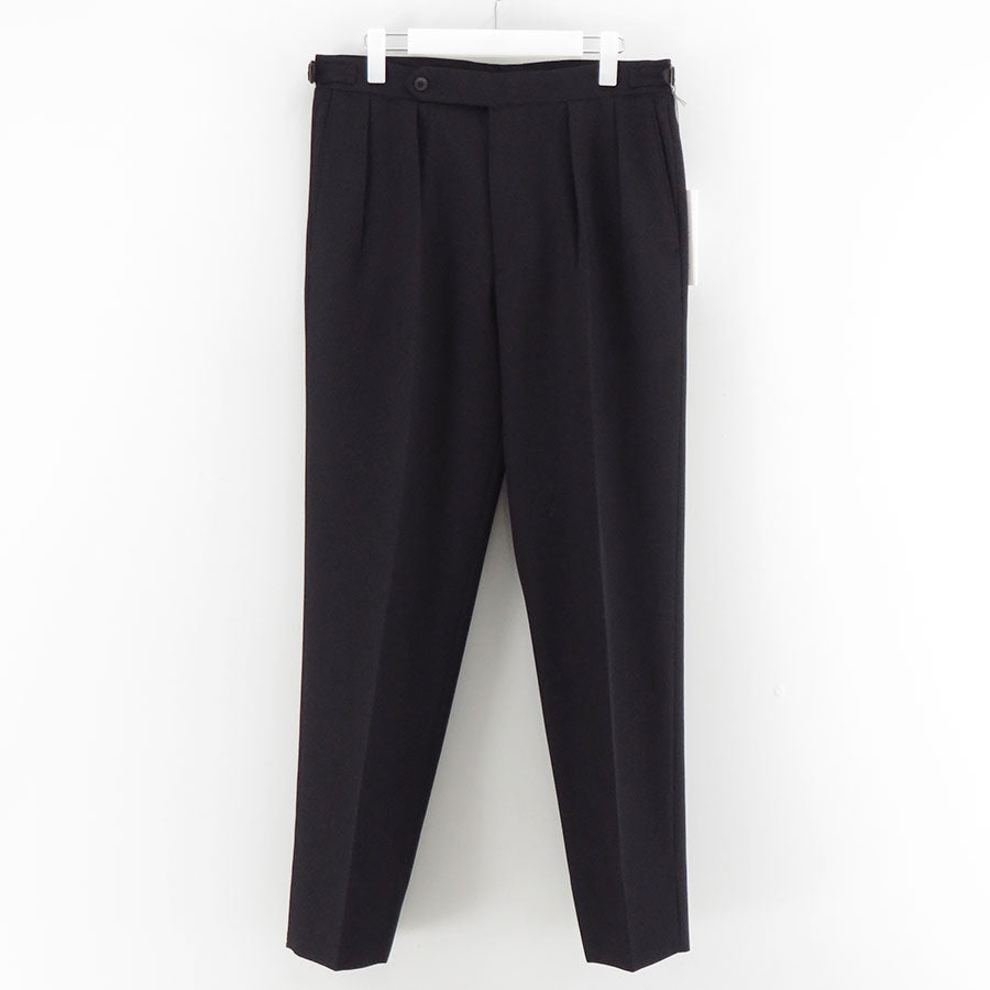 【HEUGN/ユーゲン】<br>"Aaron" Wool Black <br>TROUSER061