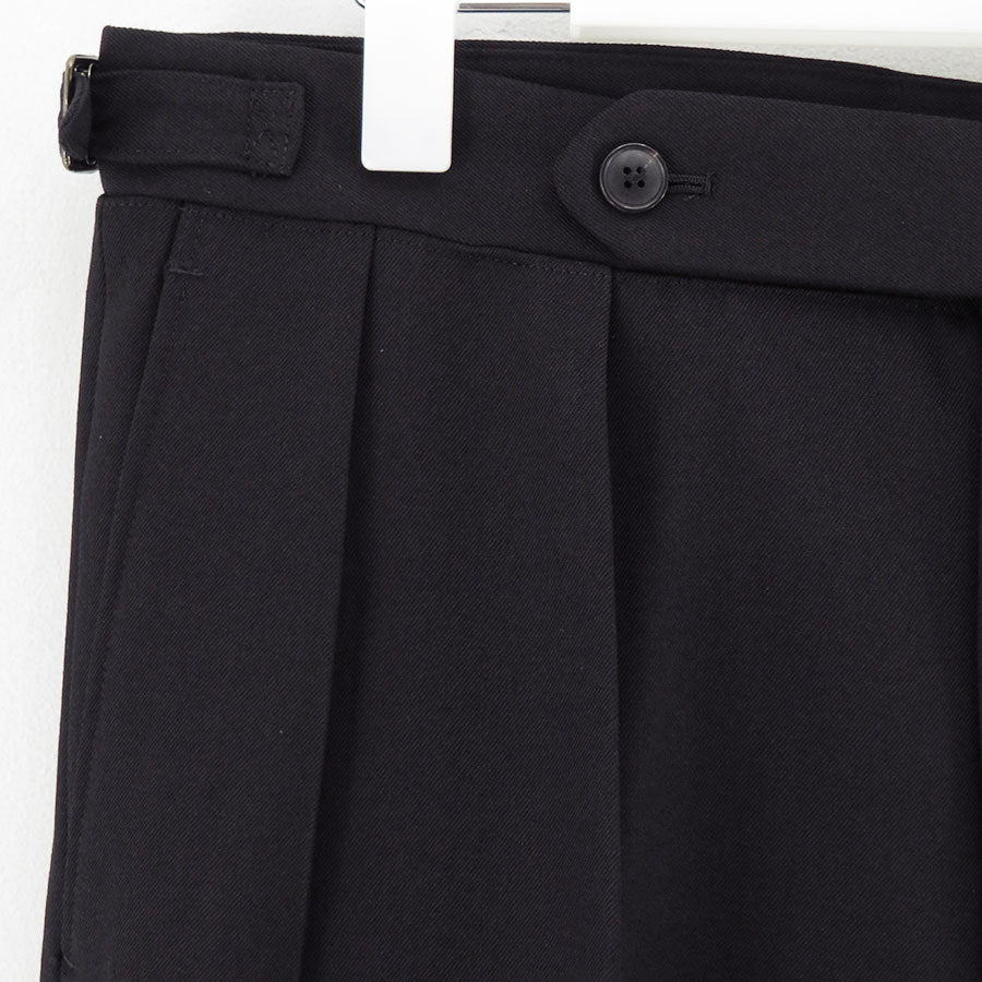 【HEUGN/ユーゲン】<br>"Aaron" Wool Black <br>TROUSER061