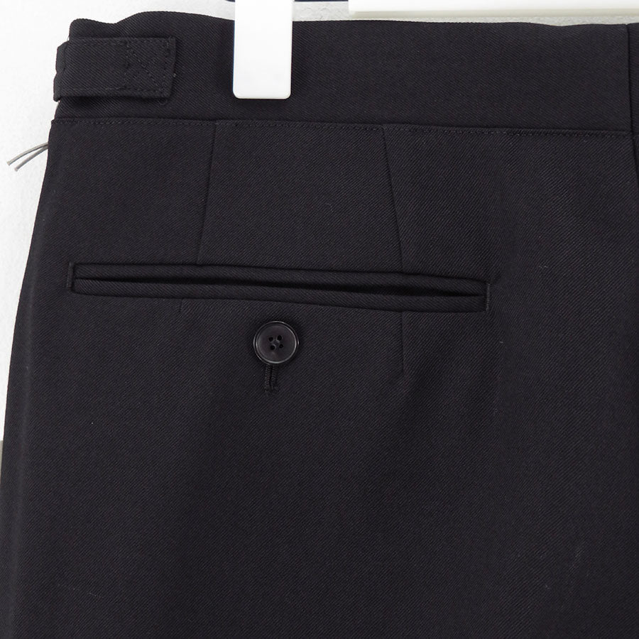 【HEUGN/ユーゲン】<br>"Aaron" Wool Black <br>TROUSER061