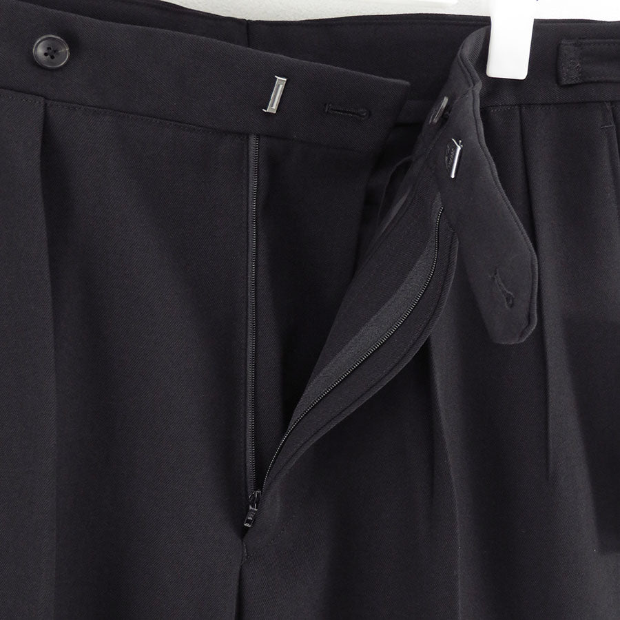 【HEUGN/ユーゲン】<br>"Aaron" Wool Black <br>TROUSER061