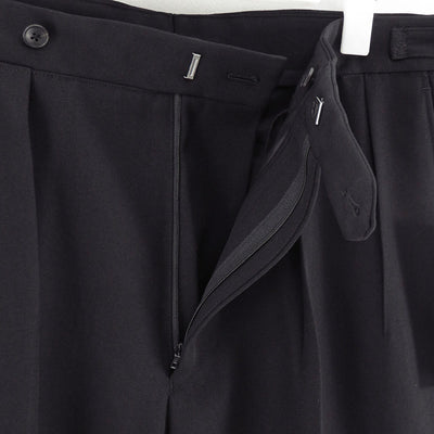 【HEUGN/ユーゲン】<br>"Aaron" Wool Black <br>TROUSER061
