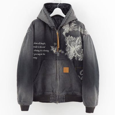 【KHOKI/コッキ】<br>Vintage-effect embroidered jacket <br>25fw-jk-02
