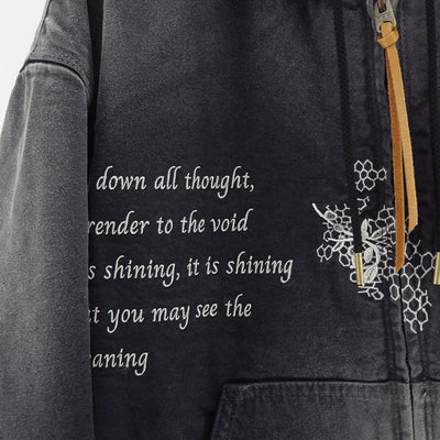 【KHOKI/コッキ】<br>Vintage-effect embroidered jacket <br>25fw-jk-02